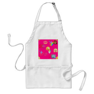 hot pink emoji standard apron