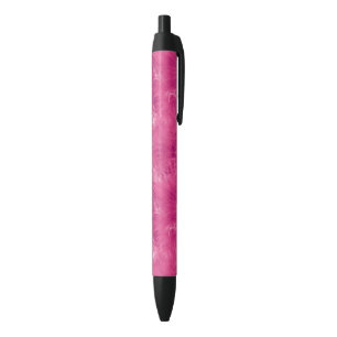 Hot Pink Faux Fur   Black Ink Pen