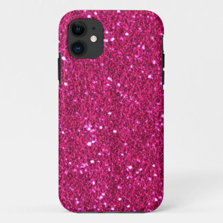 Hot Pink Faux Glitter Case-Mate iPhone 5 Case
