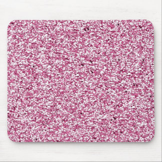 Hot Pink  Faux Glitter Girly Bling Mouse Pad