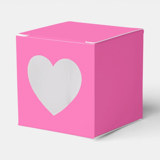 Hot Pink Favor Box (Front Side)