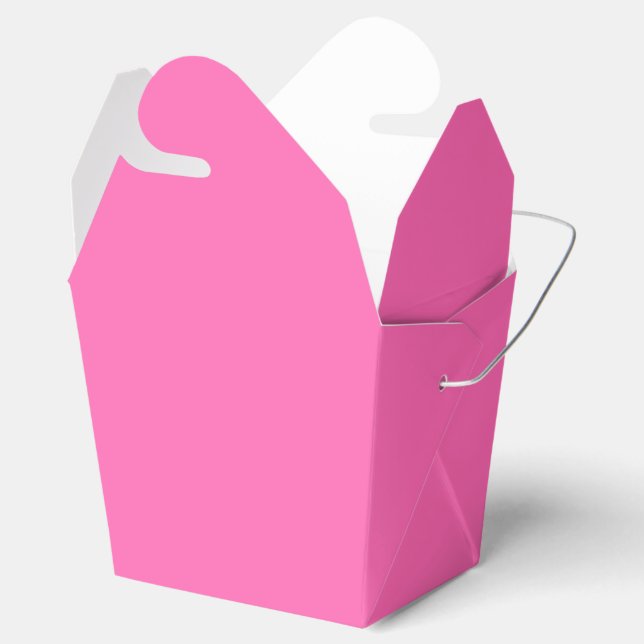 Hot Pink Favor Box (Opened)