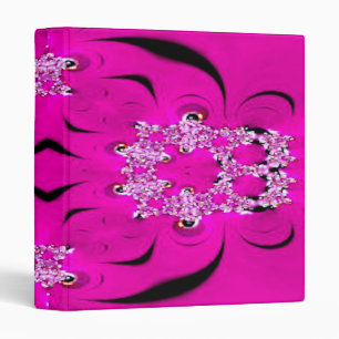 Hot Pink Fractal Binder