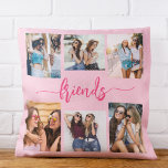 Hot Pink Friendship Friends 6 Photo Collage Gift Throw Pillow<br><div class="desc">Capture the essence of friendship with the Hot Pink Friendship Friends 6 Photo Collage Gift Throw Pillow. This personalized pillow features a vibrant hot pink design and a beautifully arranged collage of six cherished photos, celebrating unforgettable moments with your closest friends. Crafted from high-quality materials, it adds a stylish and...</div>