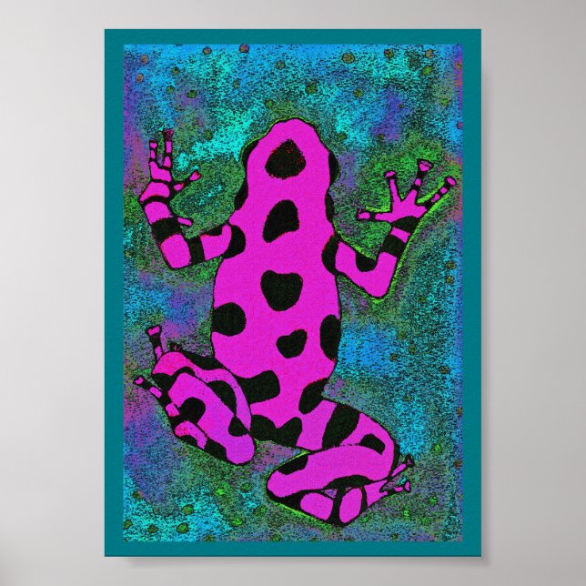Hot Pink Frog Poster (Front)