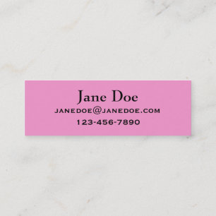 Hot Pink Fuchsia Business Cards to Customize