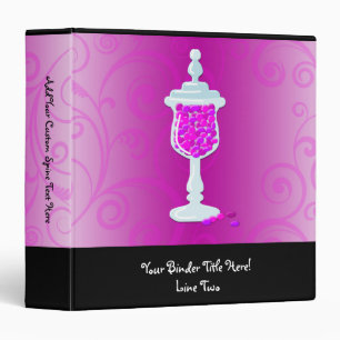 Hot Pink Fuchsia Candy Buffet Binder