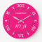 Hot Pink Fuchsia Decor Dial Easily Personalized