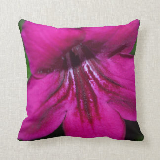 Hot pink fuchsia primrose throw pillow