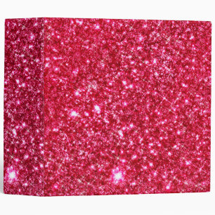 hot pink fuchsia tiny sequin glitter print binder