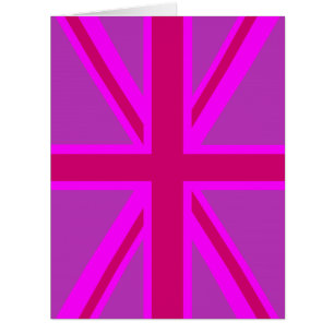 Hot Pink Fuchsia Union Jack Decor