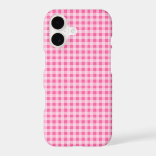 Hot Pink Gingham Plaid Case-Mate iPhone Case