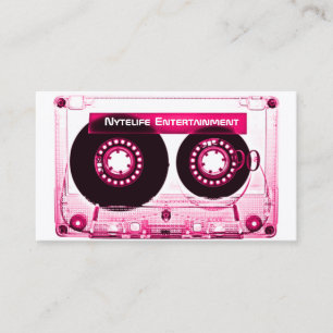 Hot Pink (Girl)  Mixtape Business Card