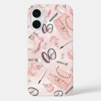 Hot Pink Glam Makeup Phone Case
