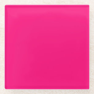 Hot Pink Glass Coaster