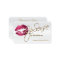 Hot Pink Glitter and Gold - Satin White