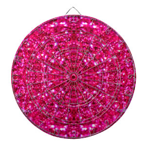 hot pink glitter dartboard