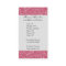 Hot Pink Glitter Model Actress Business Cards
