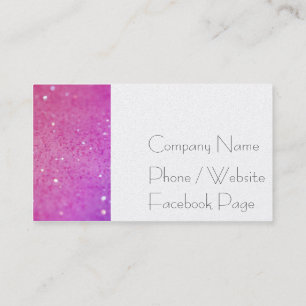 Hot Pink Glitter - Shiny, Sparkles Business Card