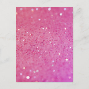 Hot Pink Glitter - Shiny, Sparkles Postcard