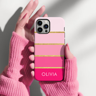 Hot Pink & Gold Girly Personalized