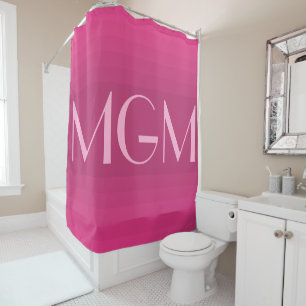 Hot pink gradation giant monogram