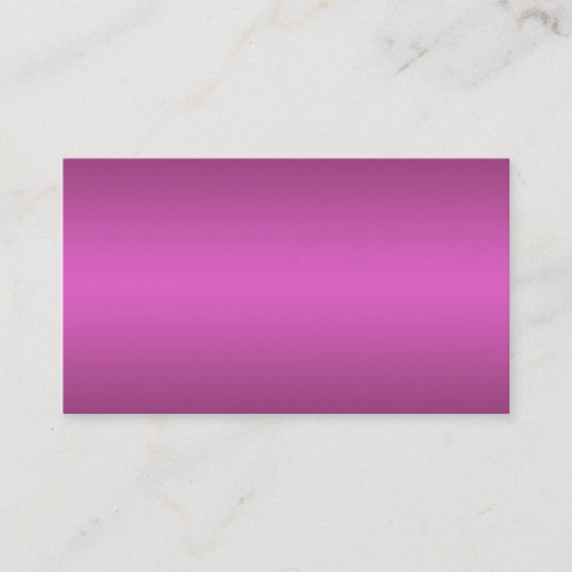 Hot Pink Gradient - Customized Rainbows Template Business Card (Front)