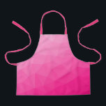 Hot pink Gradient Geometric Mesh Pattern Apron<br><div class="desc">Elegant and cool Triangle geometric mesh with hot pink gradient for ladies.
pink,  hot pink,  mesh,  triangles,  pattern,  bright,   geometric,  cool,  pink mesh,  
gradient, 

geometry,  colourful,  colourful,  ,  pink geometric,  triangle</div>