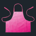Hot pink Gradient Geometric Mesh Pattern Apron<br><div class="desc">Elegant and cool Triangle geometric mesh with hot pink gradient for ladies.
pink,  hot pink,  mesh,  triangles,  pattern,  bright,   geometric,  cool,  pink mesh,  
gradient, 

geometry,  colourful,  colourful,  ,  pink geometric,  triangle</div>