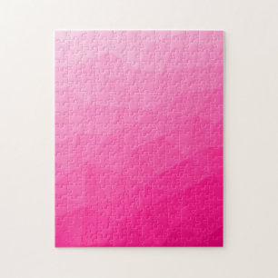Hot pink gradient geometric mesh pattern jigsaw puzzle