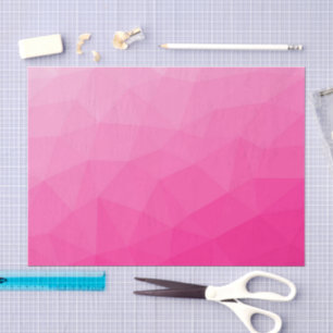 Hot pink Gradient Geometric Mesh Pattern Tissue Paper
