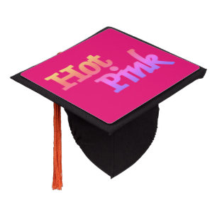 Hot Pink graduation cap