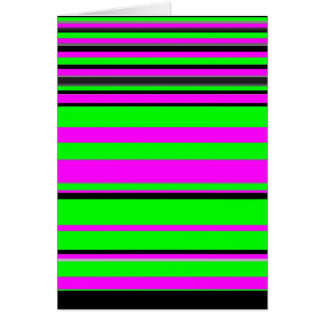 Hot Pink Green Black Colourful Stripe Pattern