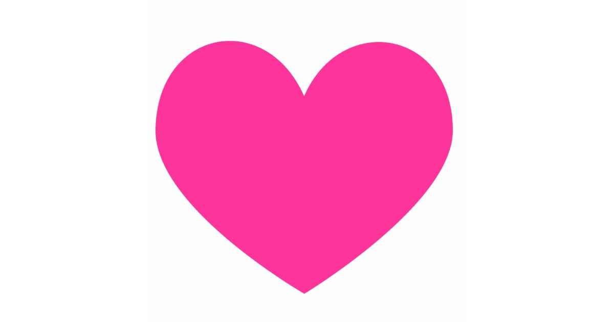 Hot Pink Heart Magnet Photo Sculpture Magnet | Zazzle.ca