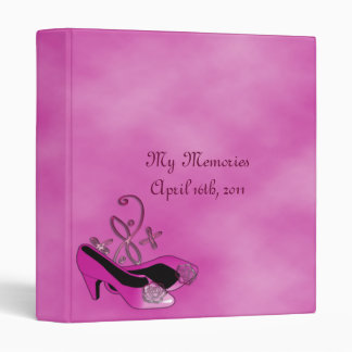 Hot Pink Heels Quinceanera 15th Birthday Photo Binder