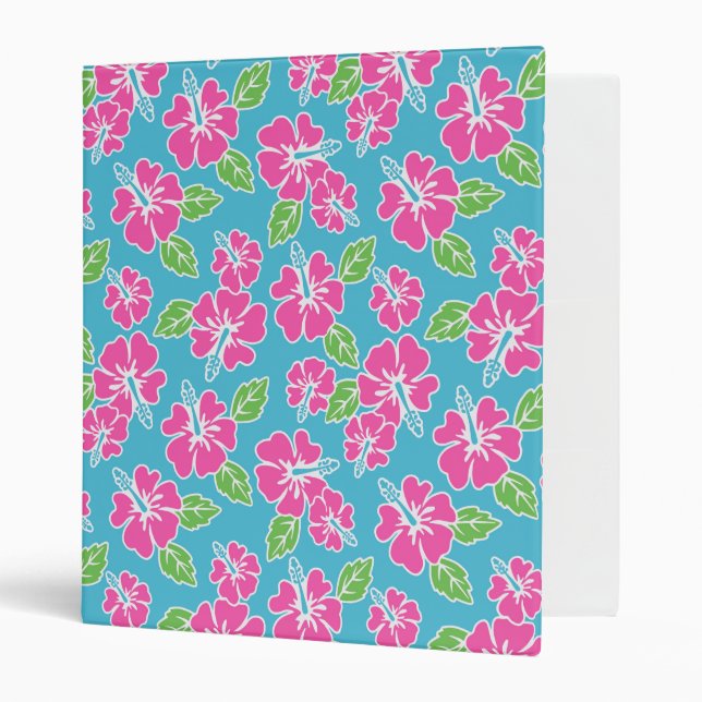 Hot Pink Hibiscus Binder (Front/Inside)