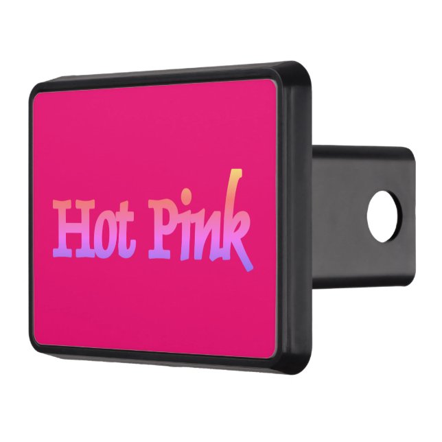 Hot Pink hitch cover receiver (Left)