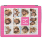 Hot Pink Instagram Photo Collage Custom Monogram