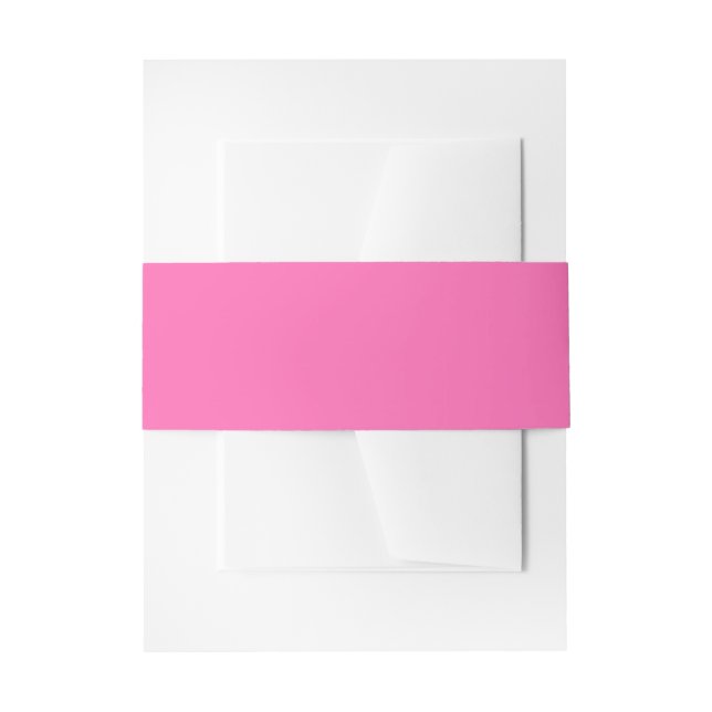 Hot Pink Invitation Belly Band (Front Example)