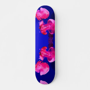Hot Pink Jellyfish, 7 3/4" Skateboard Deck