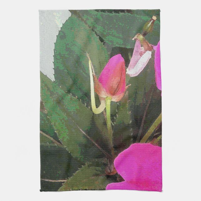 Hot Pink Kitchen Towel (Vertical)