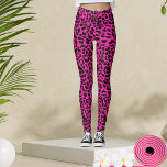 Hot Pink Leopard Animal Print Leggings<br><div class="desc">Hot Pink Animal leopard print Leggings are a bold and fashionable choice with a vivid green background and an intricate leopard print pattern. The unique combination of the striking Shocking Pink colour and the classic leopard print creates a captivating fusion of modern and animalistic aesthetics. These leggings are versatile, suitable...</div>