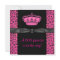Hot Pink Leopard Princess Girl Baby Shower