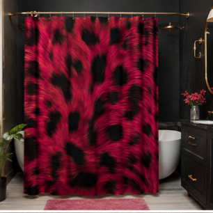 Hot Pink Leopard Print Faux
