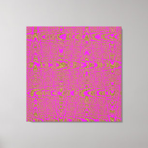 Hot Pink Leopard Print Modern Abstract Wave
