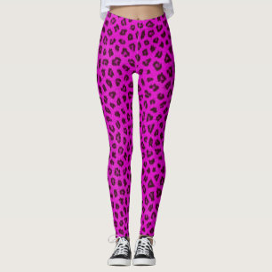Hot Pink Leopard Skin Leggings