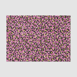 Hot Pink Leopard Sparkling Confetti Tissue Paper