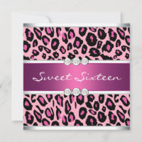 Hot Pink Leopard Sweet Sixteen Birthday Party