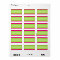 Hot Pink, Lime Green Floral BLANK Address Label