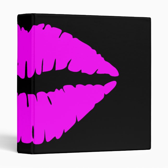 Hot Pink Lips Binder (Front/Spine)